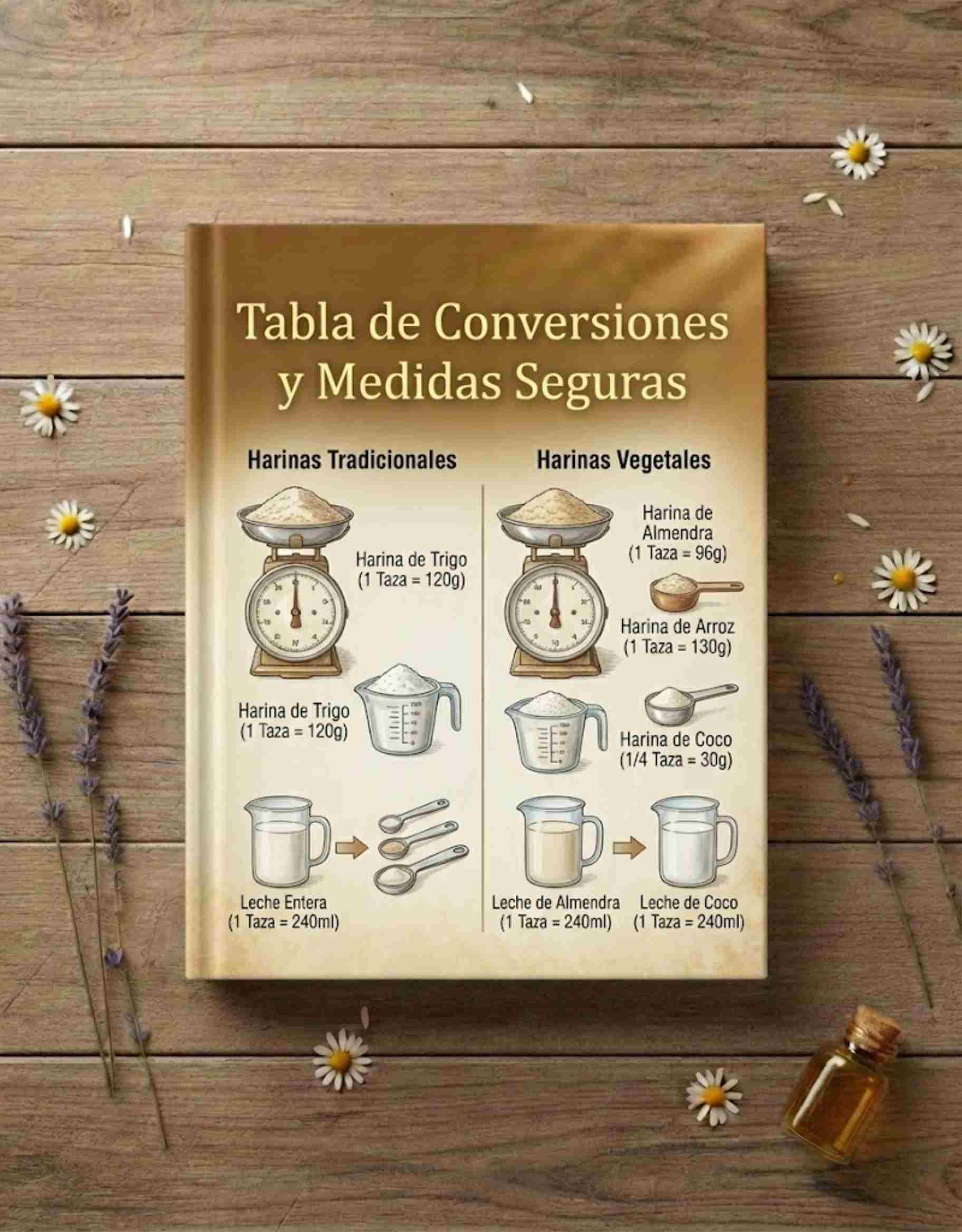 Tabla Comparativa de Harinas y Leches Vegetales